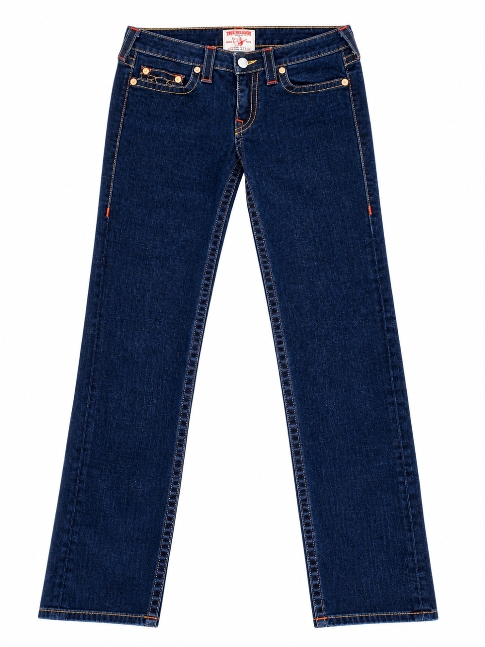 Vintage True Religion Stella Straight Jeans Womens Size 30 Made USA Indigo - Picture 2 of 9